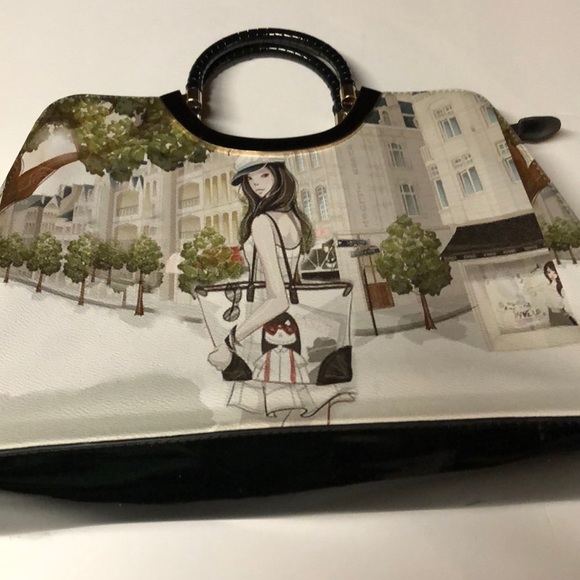 JOELIN Handbags - Big leather decorative with girl handbag JOELIN